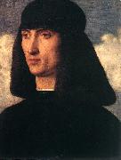 BELLINI, Giovanni Portrait of a Young Man  68lkj oil